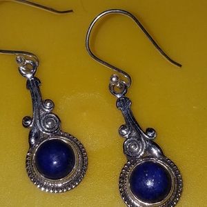 New Sterling Silver Lapis lazuli earrings